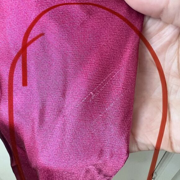 Vince Beet/Brown Spaghetti Strap Ombré Satin Slip Midi Dress Size Small - Picture 9 of 16